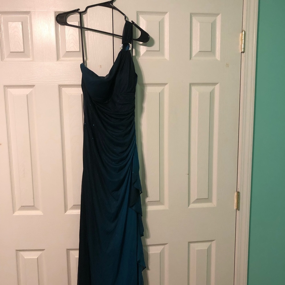 Long blue prom/ hoco dress